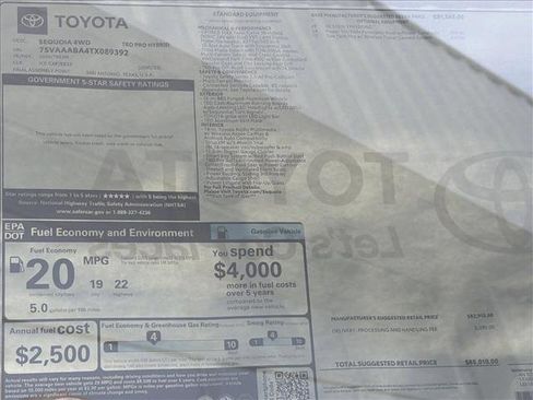 New 2026 Toyota Sequoia TRD Pro AWD/4WD image 25