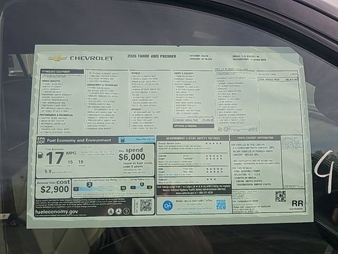 New 2026 Chevrolet Tahoe Premier image 38