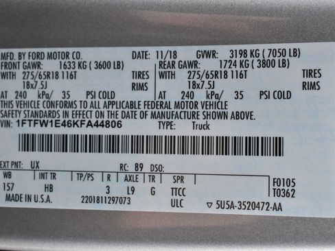 Used 2019 Ford F150 Lariat w/ Equipment Group 502A Luxury image 2