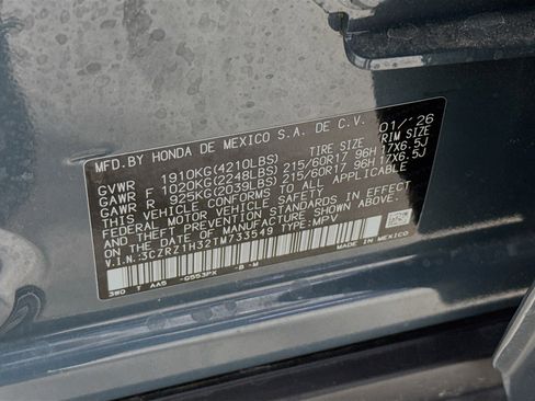 Certified 2026 Honda HR-V LX image 36