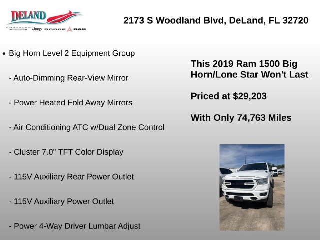 Used 2019 RAM 1500 Big Horn AWD/4WD image 14