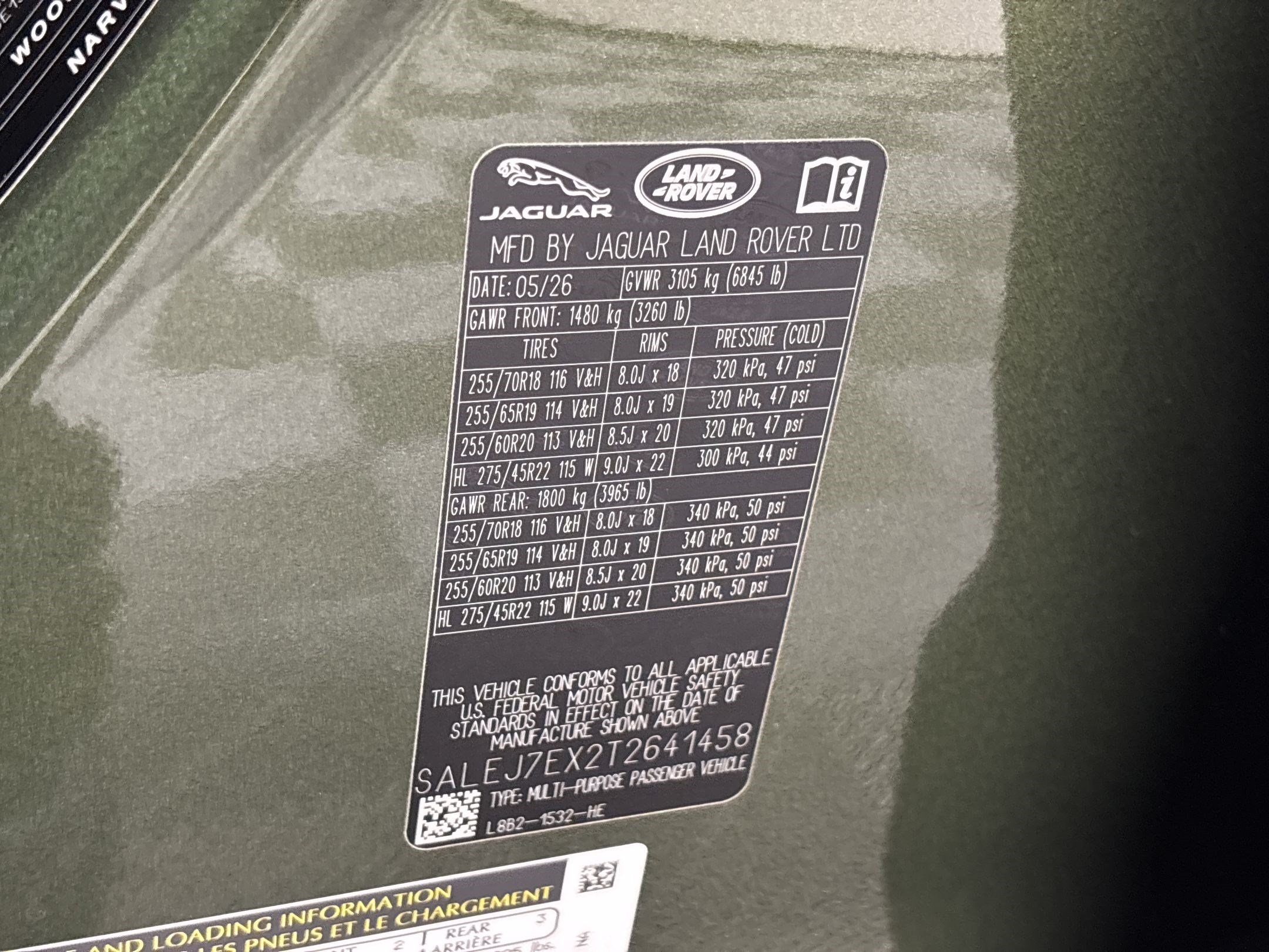 New 2026 Land Rover Defender 110 S AWD/4WD image 26