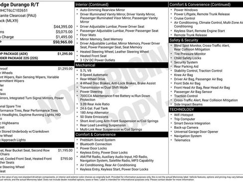 Used 2020 Dodge Durango R/T w/ Blacktop Package image 15