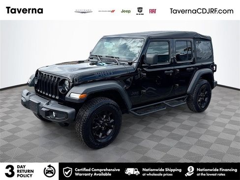 Used 2021 Jeep Wrangler Unlimited Willys image 1