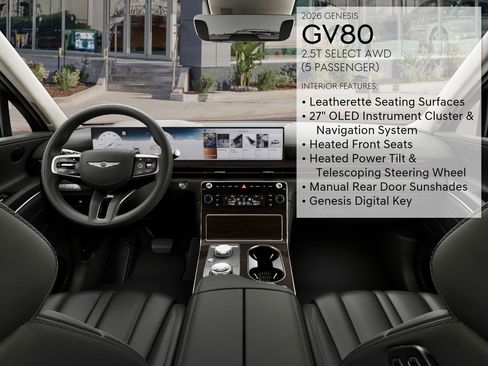 New 2026 Genesis GV80 2.5T Select image 21