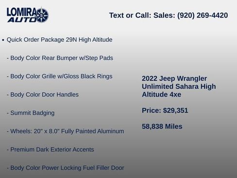 Used 2022 Jeep Wrangler Unlimited Sahara AWD/4WD image 7