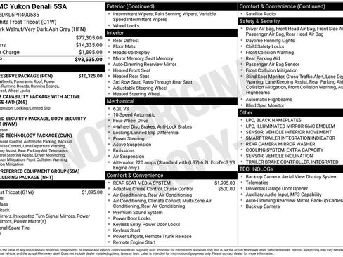 Used 2023 GMC Yukon Denali w/ Denali Reserve Package AWD/4WD image 5