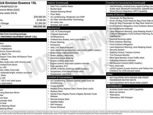 Used 2023 Buick Envision Essence image 10