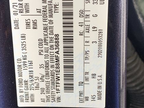 Used 2021 Ford F150 Lariat AWD/4WD image 12