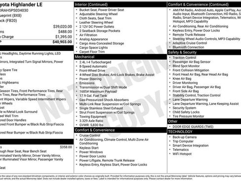 Used 2023 Toyota Highlander LE image 33