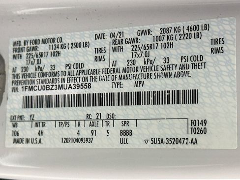 Used 2021 Ford Escape SE FWD image 12