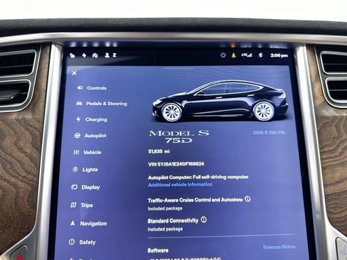 Used 2016 Tesla Model S 75D AWD/4WD image 38
