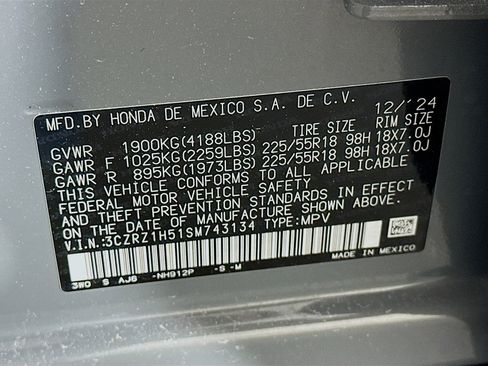 Used 2025 Honda HR-V Sport image 12