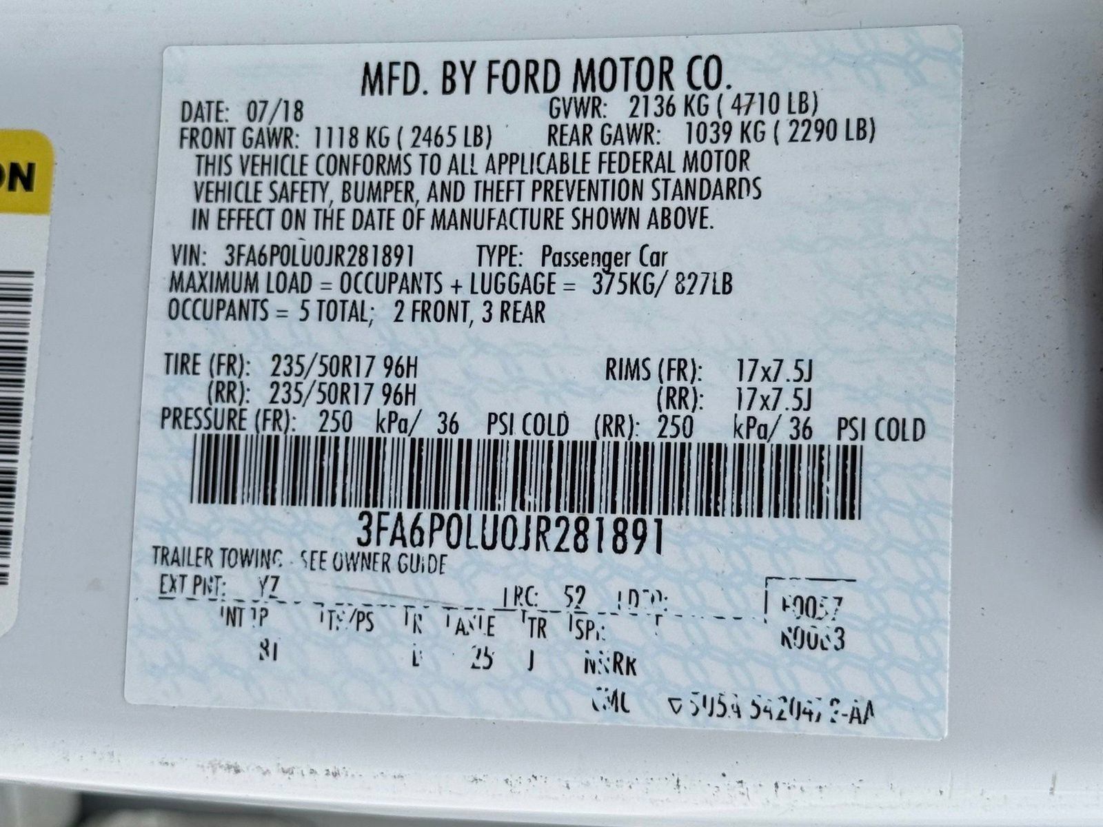 Used 2018 Ford Fusion SE w/ Equipment Group 602A FWD image 40