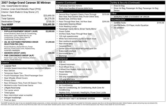 Used 2007 Dodge Grand Caravan SE w/ Popular Equipment Group I FWD image 20