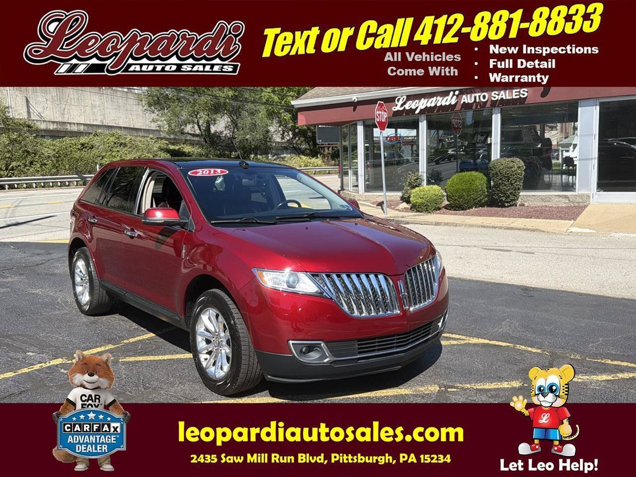 Used 2013 Lincoln MKX AWD image 1