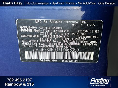 New 2026 Subaru Outback Limited image 35