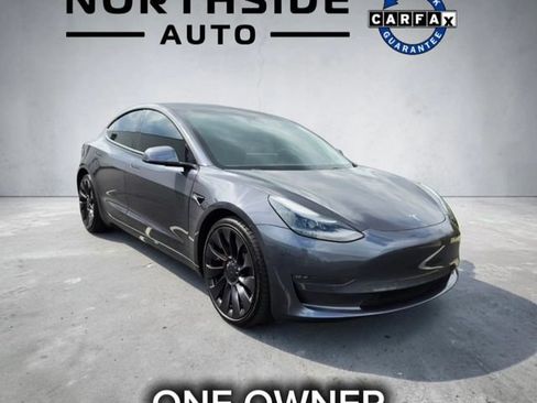 Used 2021 Tesla Model 3 Performance AWD/4WD image 1
