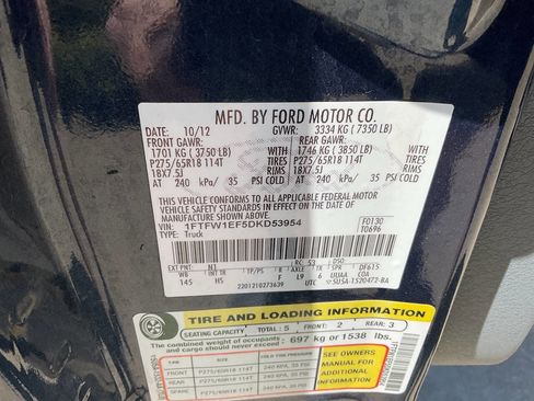 Used 2013 Ford F150 Lariat w/ Lariat Chrome Pkg image 20