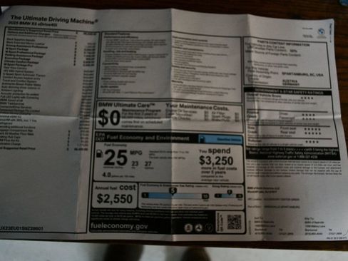 Used 2025 BMW X5 xDrive40i w/ Executive Package image 92