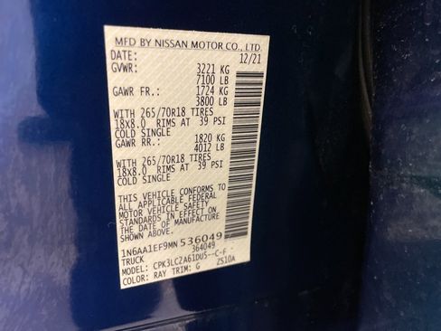 Used 2021 Nissan Titan SV w/ SV Convenience Package image 29