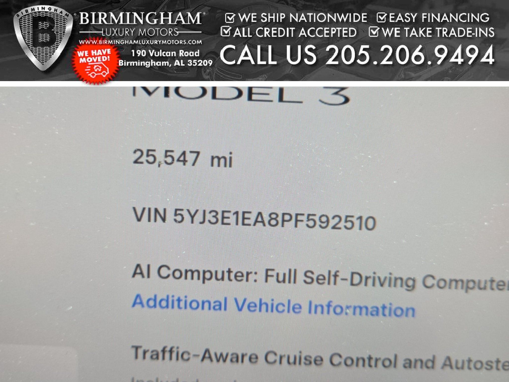 Used 2023 Tesla Model 3 Standard Range RWD image 2
