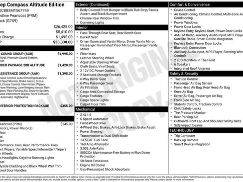 Used 2021 Jeep Compass Latitude w/ Sun and Sound Group image 22