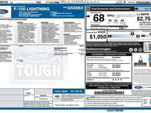 Used 2023 Ford F150 Lightning XLT image 4