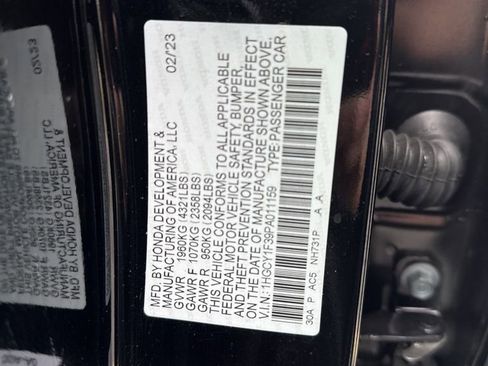 Certified 2023 Honda Accord EX image 23