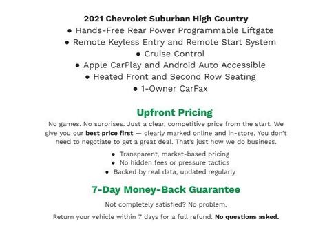 Used 2021 Chevrolet Suburban High Country AWD/4WD image 2