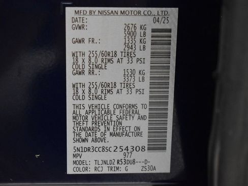 Certified 2025 Nissan Pathfinder SL AWD/4WD image 44