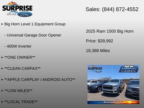 Used 2025 RAM 1500 Big Horn AWD/4WD image 18