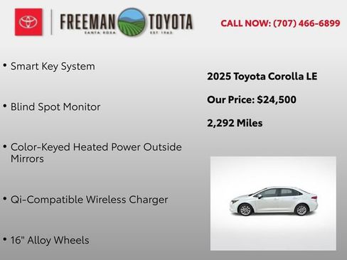 Certified 2025 Toyota Corolla LE w/ LE Premium Package image 10