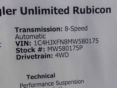 Used 2021 Jeep Wrangler Unlimited Rubicon image 28