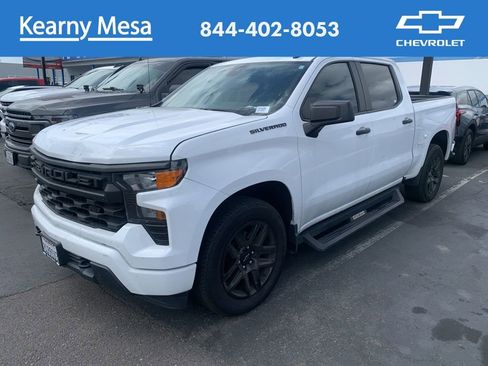 Used 2023 Chevrolet Silverado 1500 Custom w/ LPO, Dark Essentials Package RWD image 1