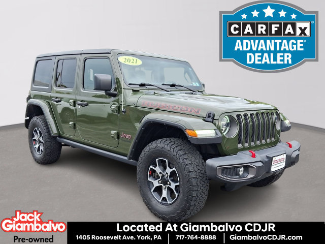 Certified 2021 Jeep Wrangler Unlimited Rubicon w/ LED Lighting Group AWD/4WD image 1