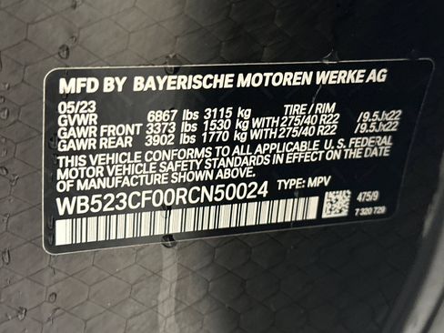 Certified 2024 BMW iX xDrive50 w/ Sport Package image 19