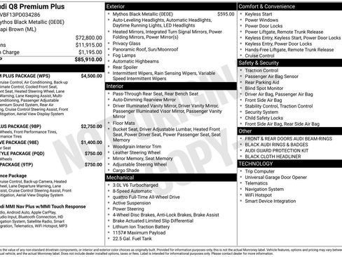 Used 2023 Audi Q8 Premium Plus w/ Premium Plus Package image 1