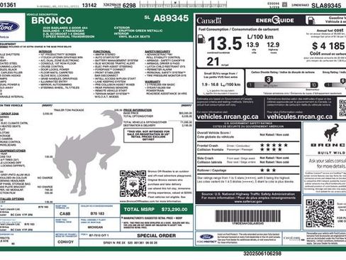 Used 2025 Ford Bronco Badlands AWD/4WD image 14