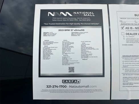 Used 2019 BMW X7 xDrive50i w/ Premium Package image 22