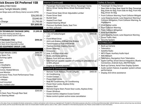 New 2026 Buick Encore GX Preferred w/ Advanced Technology Package FWD image 40