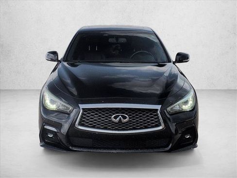 Used 2019 INFINITI Q50 Red Sport 400 w/ Sensory Package RWD image 2