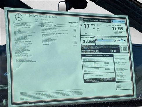 New 2026 Mercedes-Benz GLS 63 AMG AMG GLS 63 image 20