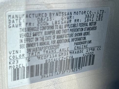Used 2015 Nissan Sentra S FWD image 11