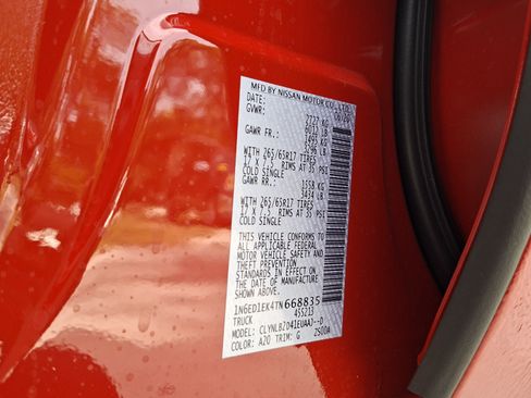 New 2026 Nissan Frontier SV w/ All-Weather Content Package AWD/4WD image 18