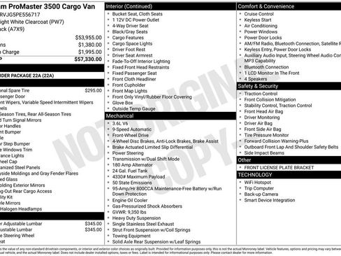 Used 2023 RAM ProMaster 3500 FWD image 27