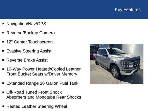 Certified 2021 Ford F150 Lariat w/ Equipment Group 502A High AWD/4WD image 36