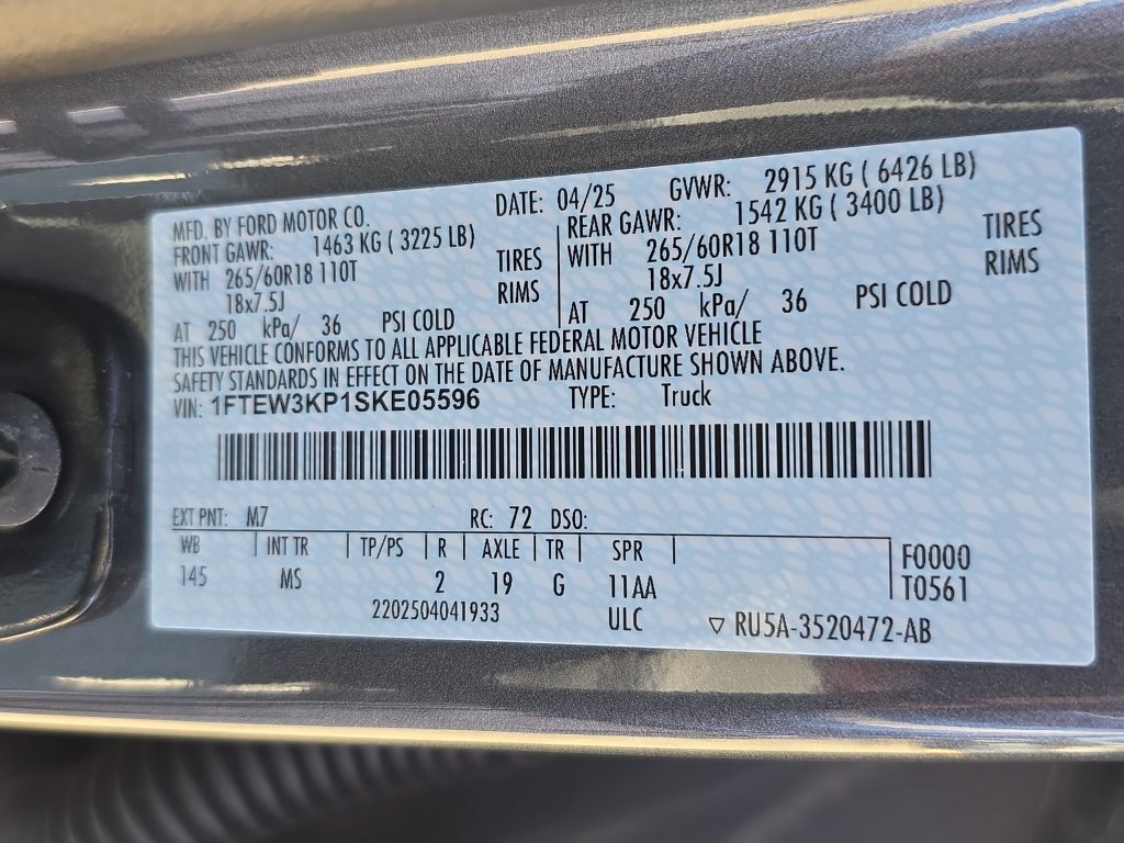 Used 2025 Ford F150 XLT w/ Equipment Group 301A Standard RWD image 36
