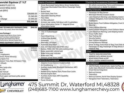 New 2026 Chevrolet Equinox LT w/ Safety and Technology Package FWD image 17
