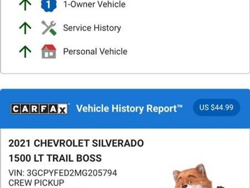 Used 2021 Chevrolet Silverado 1500 LT Trail Boss w/ Convenience Package II image 5